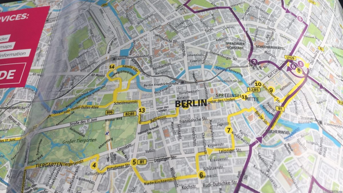 Berlin tour map